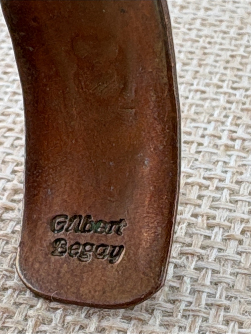 Navajo Gilbert Begay Copper Cuff - Picture 2 of 3